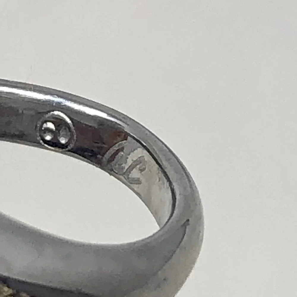 Bubbles Beads Cluster Ring Band Sz 7 Aluminum Arthur Court Signed Jewelry
